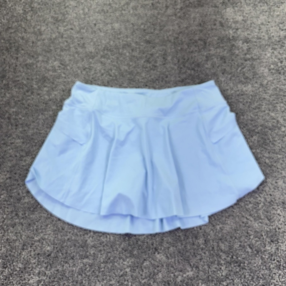 ZYIA Active Skort Womens M Blue Stretch Lined Pockets Athletic Running Tennis